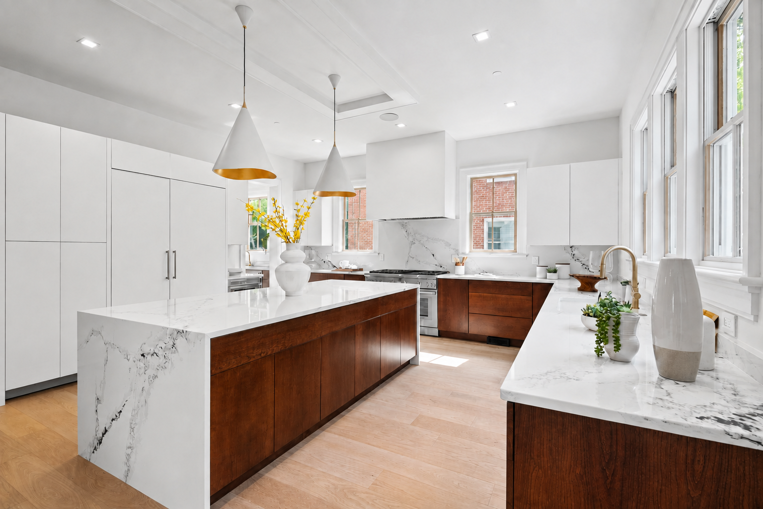 Walnut & Quartz Kitchen